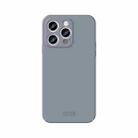 For iPhone 15 Pro MOFI Qin Series Skin Feel All-inclusive Silicone Phone Case(Gray) - 1