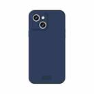 For iPhone 15 Plus MOFI Qin Series Skin Feel All-inclusive Silicone Phone Case(Blue) - 1