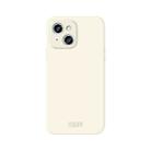 For iPhone 15 Plus MOFI Qin Series Skin Feel All-inclusive Silicone Phone Case(Beige) - 1