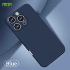 For iPhone 16 Pro Max MOFI Qin Series Skin Feel All-inclusive PC Phone Case(Blue) - 2