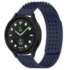 For Samsung Galaxy watch 5 Pro Golf Edition 20mm Holes Breathable 3D Dots Silicone Watch Band(Midnight Blue) - 1