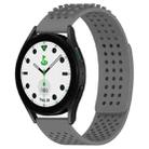 For Samsung Galaxy watch 5 Golf Edition 20mm Holes Breathable 3D Dots Silicone Watch Band(Grey) - 1