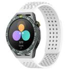 For Huawei Watch GT3 SE 22mm Holes Breathable 3D Dots Silicone Watch Band(White) - 1