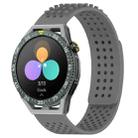 For Huawei Watch GT3 SE 22mm Holes Breathable 3D Dots Silicone Watch Band(Grey) - 1