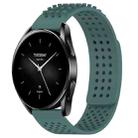 For Xiaomi Watch S2 42mm 22mm Holes Breathable 3D Dots Silicone Watch Band(Olive Green) - 1