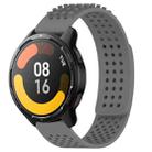 For Xiaomi Watch S1 Active 22mm Holes Breathable 3D Dots Silicone Watch Band(Grey) - 1