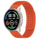 For Xiaomi MI Watch Sport 22mm Holes Breathable 3D Dots Silicone Watch Band(Orange) - 1