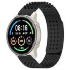For Xiaomi MI Watch Sport 22mm Holes Breathable 3D Dots Silicone Watch Band(Black) - 1