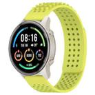 For Xiaomi MI Watch Sport 22mm Holes Breathable 3D Dots Silicone Watch Band(Lime Green) - 1