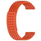 For Xiaomi MI Watch Color 22mm Holes Breathable 3D Dots Silicone Watch Band(Orange) - 2