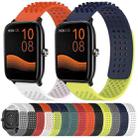 For Xiaomi MI Watch Color 22mm Holes Breathable 3D Dots Silicone Watch Band(Orange) - 3