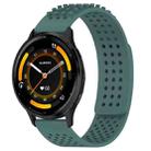 For Garmin Venu 3 22mm Holes Breathable 3D Dots Silicone Watch Band(Olive Green) - 1