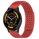 For Garmin Venu 3 22mm Holes Breathable 3D Dots Silicone Watch Band(Red) - 1