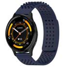 For Garmin Venu 3 22mm Holes Breathable 3D Dots Silicone Watch Band(Midnight Blue) - 1