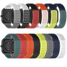 For SUUNTO 9 Peak Pro 22mm Holes Breathable 3D Dots Silicone Watch Band(Black) - 5