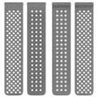 For SUUNTO 9 Peak Pro 22mm Holes Breathable 3D Dots Silicone Watch Band(Black) - 6