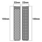 For SUUNTO 9 Peak Pro 22mm Holes Breathable 3D Dots Silicone Watch Band(Black) - 8