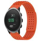 For SUUNTO 5 Peak 22mm Holes Breathable 3D Dots Silicone Watch Band(Orange) - 1