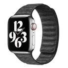 For Apple Watch 8 45mm Denim Magnetic Watch Band(Black) - 1