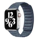 For  Apple Watch SE 2022 40mm Denim Magnetic Watch Band(Blue) - 1