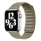 For Apple Watch SE 40mm Denim Magnetic Watch Band(Yellow) - 1
