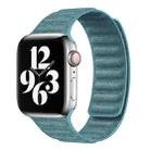 For Apple Watch 6 44mm Denim Magnetic Watch Band(Cyan) - 1