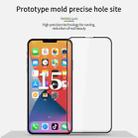 For iPhone 15 MOFI 9H 3D Explosion-proof Curved Screen Tempered Glass Film(Black) - 2