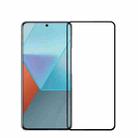 For Redmi Note 13 / Note 13 Pro MOFI 9H 3D Explosion-proof Curved Screen Tempered Glass Film(Black) - 1