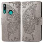 Butterfly Love Flowers Embossing Horizontal Flip Leather Case For Huawei P Smart Z with Holder & Card Slots & Wallet & Lanyard(Gray) - 1