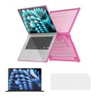 For MacBook Air 15.3 A2941 ENKAY Hat-Prince 3 in 1 Protective Bracket Case Cover Hard Shell with TPU Keyboard Film / PET Screen Protector, Version:US(Pink) - 1