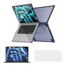 For MacBook Air 15.3 A2941 ENKAY Hat-Prince 3 in 1 Protective Bracket Case Cover Hard Shell with TPU Keyboard Film / PET Screen Protector, Version:US(Dark Blue) - 1