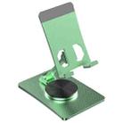 Aluminum Alloy Adjustable Folding Desktop Phone Holder(Green) - 1