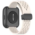 For Amazfit Bip 5 Folding Magnetic Clasp Silicone Watch Band(Starlight Color) - 2
