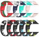 For Apple Watch SE 2022 40mm Double Color Silicone Watch Band(Black+Green) - 5