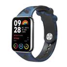 For Xiaomi Mi Band 8 Pro Painted Pattern Silicone Watch Band(Camo Blue) - 1