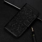 Mandala Embossing Pattern Horizontal Flip Leather Case for Samsung Galaxy A750 & A7(2018) & A750F, with Holder & Card Slots & Wallet & Photo Frame &  Lanyard(Black) - 1