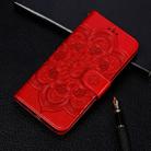Mandala Embossing Pattern Horizontal Flip Leather Case for Samsung Galaxy A750 & A7(2018) & A750F, with Holder & Card Slots & Wallet & Photo Frame &  Lanyard(Red) - 1