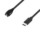 For Garmin Venu 3 Type-C Port 1m Smart Watch Charging Cable(Black) - 3