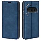 For Nothing Phone 3a Retro-skin  Magnetic Suction Leather Phone Case(Dark Blue) - 1