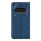 For Nothing Phone 3a Retro-skin  Magnetic Suction Leather Phone Case(Dark Blue) - 3