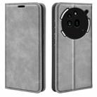 For Nothing Phone 3a Pro Retro-skin  Magnetic Suction Leather Phone Case(Grey) - 1