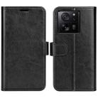 For Xiaomi 13T R64 Texture Horizontal Flip Leather Phone Case(Black) - 1