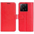 For Xiaomi 13T R64 Texture Horizontal Flip Leather Phone Case(Red) - 1