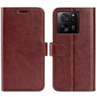 For Xiaomi 13T R64 Texture Horizontal Flip Leather Phone Case(Brown) - 1