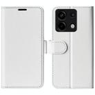 For Xiaomi Redmi Note 13 Pro R64 Texture Horizontal Flip Leather Phone Case(White) - 1