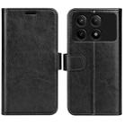For Xiaomi Redmi K70E R64 Texture Horizontal Flip Leather Phone Case(Black) - 1