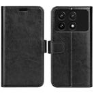 For Xiaomi Redmi K70 R64 Texture Horizontal Flip Leather Phone Case(Black) - 1