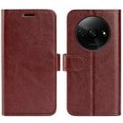 For Xiaomi Redmi Note 13 4G R64 Texture Horizontal Flip Leather Phone Case(Brown) - 1