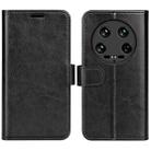 For Xiaomi 14 Ultra R64 Texture Horizontal Flip Leather Phone Case(Black) - 1