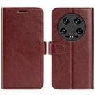 For Xiaomi 14 Ultra R64 Texture Horizontal Flip Leather Phone Case(Brown) - 1